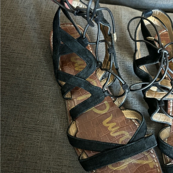 Sam Edelman Gemma Black Tie Sandals - Picture 5 of 6